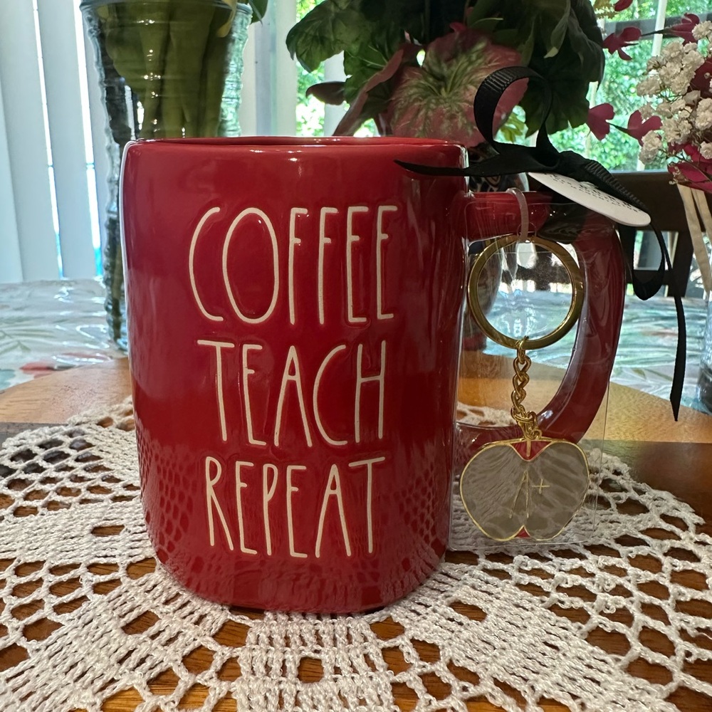 Rae Dunn Red Ceramic Coffee Mug Kitchen Essential